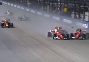 VIDEO: Vettel, Verstappen and Raikkonen's Singapore crash