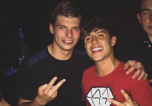 Verstappen feest met rapper Lil Kleine in Amsterdam