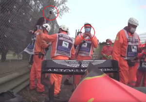 VIDEO: Marshalls gaan massaal op de foto met bolide van Verstappen