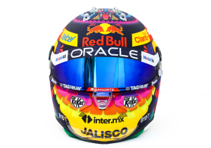 In beeld: Pérez toont speciale helm voor Formule 1-thuisrace in Mexico