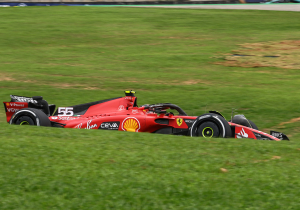 Ferrari het snelst tijdens enige training in São Paulo, Verstappen zestiende