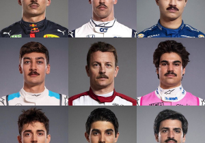 HAHA! Zo zien de Formule 1-coureurs eruit met een 'movember'-snor