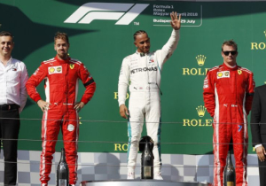 ON-TRACK REACTIONS: Hamilton happy with "bonus" win due to Ferrari faults