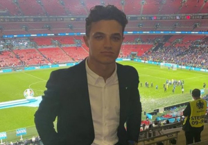 Lando Norris na afloop van EK-finale op Wembley beroofd