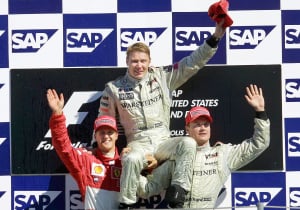 F1 icon reveals how he raced with helmet of bitter rival Michael Schumacher