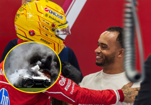 Broer Lewis Hamilton ontsnapt aan vlammenzee nadat auto in brand vliegt op Silverstone