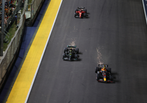 Checo Pérez reclama castigo a Lewis Hamilton