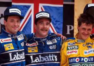 On This Day: Schumacher scores first podium behind Mansell in Mexico