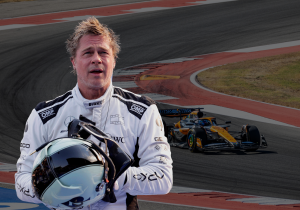 Brad Pitt werkt privétest af voor Formule 1-team van McLaren
