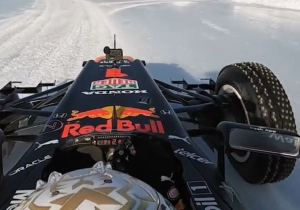VIDEO: Aan boord bij Verstappen tijdens rondje ijscircuit