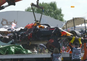 Verstappen crash - Fan footage reveals ferocity of impact at Copse