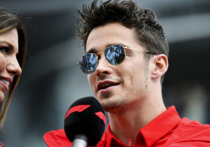 What Leclerc said in Italian after winning in Monza