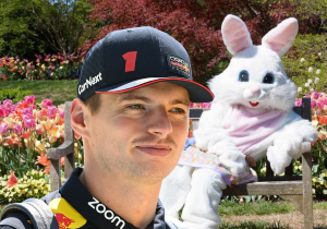 Max Verstappen in hilarious BUNNY EARS pic at Easter bash with Kelly Piquet