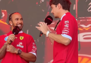 Hamilton y Leclerc realizan búsqueda del MEJOR fan de Ferrari