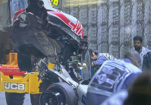 Schumacher "conscious" after frightening wall smash in Saudi Arabia