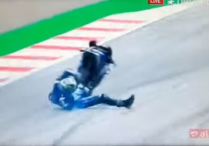 VIDEO: Vinales springt met 200 kilometer per uur van falende Yamaha