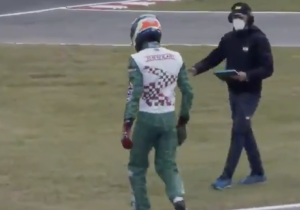 Coureurs hekelen gedrag Luca Corberi: "Iedereen zag dat het onaanvaardbaar was"