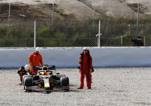 Verstappen: "Ik zag de vochtige plek niet, daarom spinde ik"