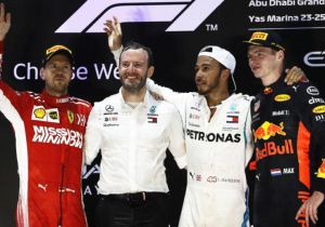 Verstappen achter Hamilton in top tien van de teambazen