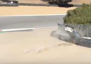 VIDEO: Lamborghini suffers brutal collision with wall