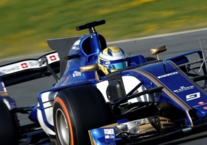 De C36 van Sauber blinkt nog niet uit in snelheid