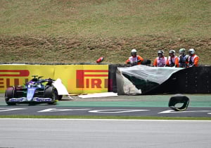 Ocon fumes at Alonso as HUGE crash causes red flag in Brazil
