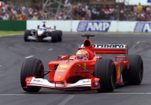 Schumacher's Ferrari F2001b gaat in augustus onder de hamer