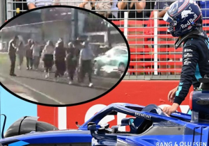 Fans liepen al in de pitstraat tijdens late pitstop Albon in Australië