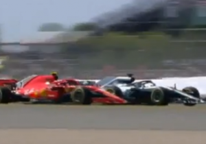 Tijdstraf voor Räikkönen door botsing met Hamilton, Verstappen kan profiteren
