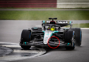 Mercedes lijkt reglementen te omzeilen met handigheidje op nieuwe voorvleugel