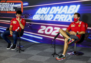 Vettel over verschil met Leclerc: "Neem aan dat we hetzelfde materiaal hadden"
