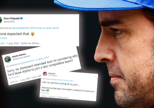 Zo reageerde het internet op de overstap van Alonso naar Aston Martin