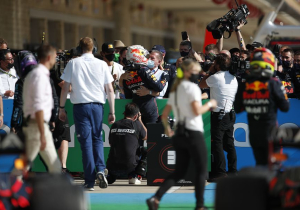 Trotse Jos Verstappen deelt geweldige beelden van Max na overwinning
