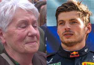 Oma van Verstappen emotioneel in Bakoe na zien kleinzoon op podium