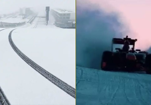 Circuit of the Americas bedolven onder pak sneeuw, Red Bull Racing 'schiet te hulp'