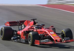 Vettel OUT of US GP after dramatic suspension failure