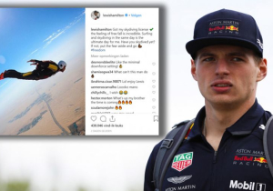 Verstappen: 'Skydiven zoals Hamilton? Die risico's kan ik niet nemen'
