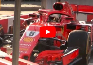 VIDEO: Vettel CRASHES in Ferrari demo run