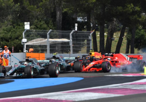 Lewis Hamilton over botsing Vettel: 'Wij zijn ook maar mensen'