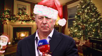 Martin Brundle enjoys Christmas party with British F1 stars