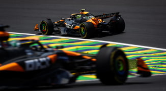Parrilla de salida del Sprint Race del GP de Brasil, con castigos incluidos