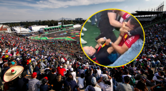 Mexicaanse F1-fans gaan met elkaar op de vuist in fanzone