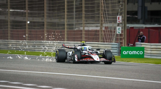 Haas F1 car has chunk ripped off in FREAK testing incident
