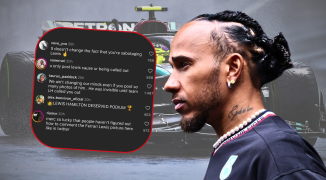 Mercedes krijgt de wind van voren op social media na 'naaien' van Lewis Hamilton