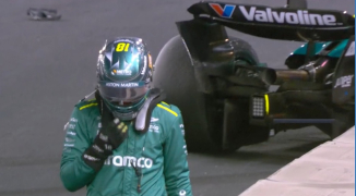 Huge Stroll crash brings out season's first safety car