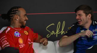 F1 rivals no more? Lewis Hamilton and Max Verstappen get the giggles in Bahrain