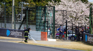 Japanese Grand Prix qualifying DELAYED as fire hits Suzuka track