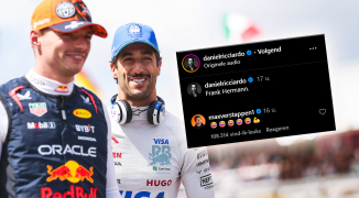 Verstappen gaat stuk om Franz Hermann-imitatie Ricciardo op Instagram