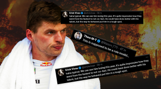 Wereld ziet Verstappen vloeken en tieren op live televisie: zo zijn de reacties