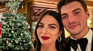 Verstappen en Piquet poseren voor kerstkiekjes samen met Penelope